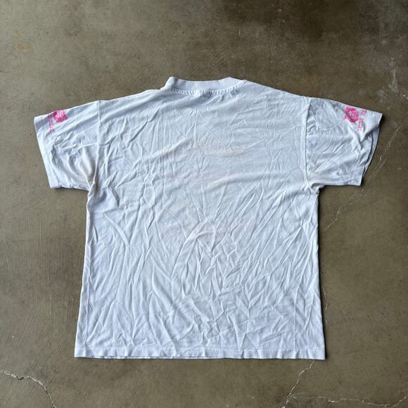 VINTAGE 90S EVERGREEN TOWN RACE T-SHIRT SINGLE STITCH RETRO GRAPHIC MENS LARGE - Picture 3 of 6